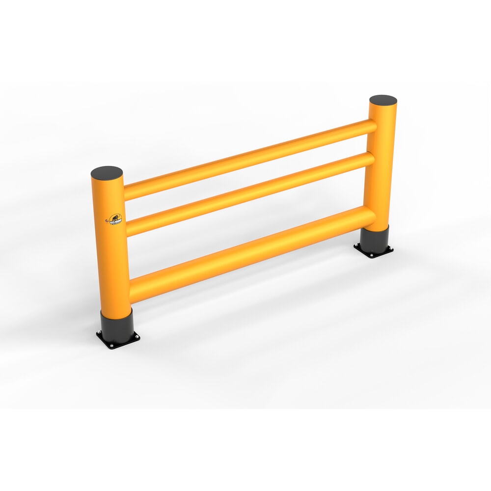 Produktabbildung: A.M.P.E.R.E. Rammschutzgeländer Rack Mammut®, Handlauf Einzelplanke, Länge 2,00 m