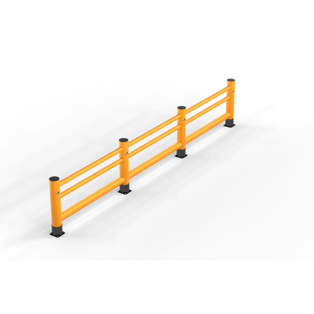 Produktabbildung Nr. 6: A.M.P.E.R.E. Rammschutzgeländer Rack Mammut®, Handlauf Einzelplanke Extra, Länge 8,00 m