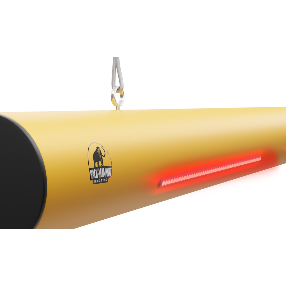 Produktabbildung Nr. 3: Höhenbegrenzer-Alarm für A.M.P.E.R.E. Rammschutzplanke Rack Mammut®, Länge 2,00 m