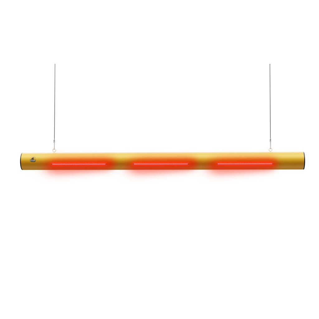 Produktabbildung: Höhenbegrenzer-Alarm für A.M.P.E.R.E. Rammschutzplanke Rack Mammut®, Länge 2,00 m