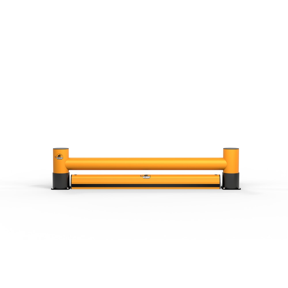 Produktabbildung Nr. 3: A.M.P.E.R.E. Rammschutzplanke Rack Mammut® Extra, mit Bodenbarriere, Einzelausführung, Länge 2,00 m