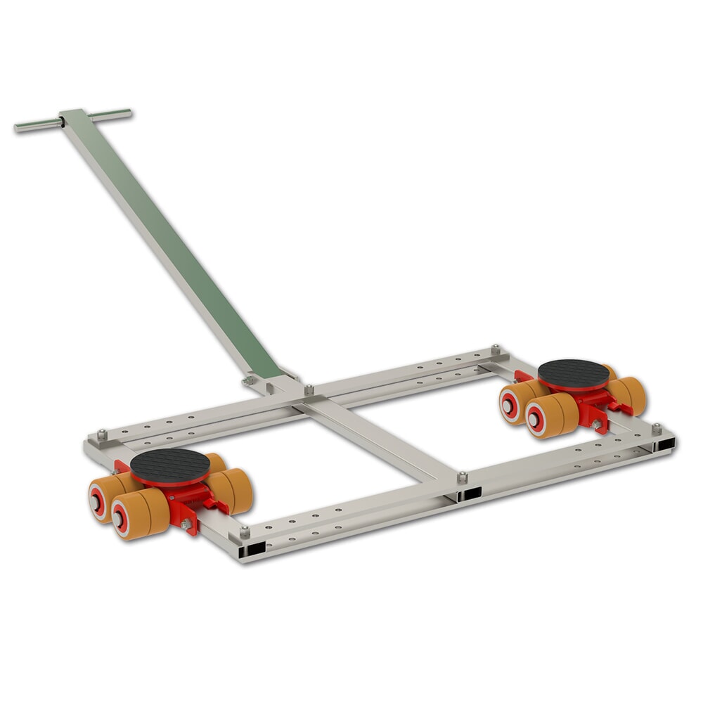 Produktabbildung: JUNG Tandemlenk-Transportfahrwerk JTLB 6 K-Professional, Doppelrolle, Tragfähigkeit 6 t