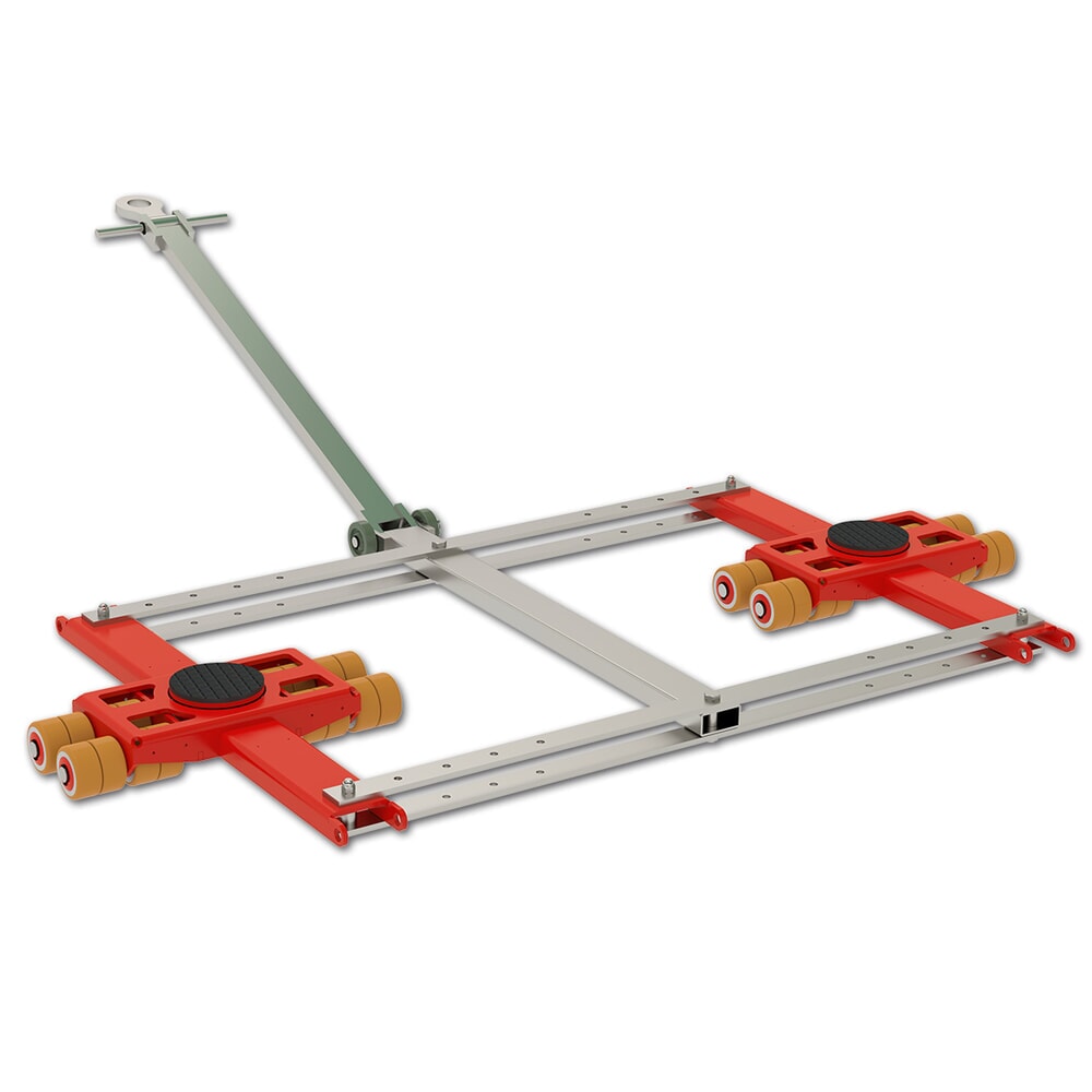 Produktabbildung: JUNG Tandemlenk-Transportfahrwerk JTLB 14 K-Professional, Doppelrolle, Tragfähigkeit 14 t