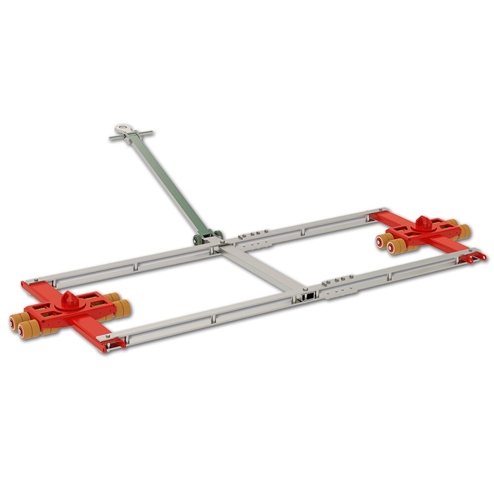 Produktabbildung: JUNG Tandemlenk-Transportfahrwerk TLB 14 K-Professional, JUWAthan®-Rollen, Tragfähigkeit 14 t