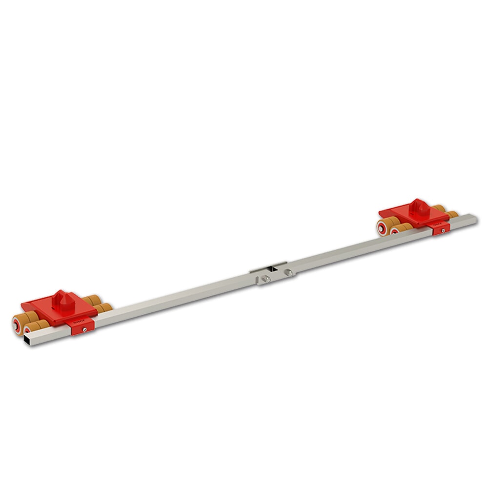 Produktabbildung: JUNG Transportfahrwerk JFB 14 K Vu+, JUWAthan®Professional-Doppelrolle, Tragfähigkeit 14 t