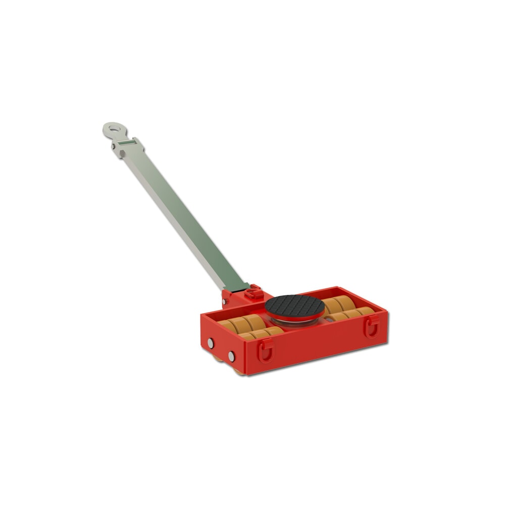 Produktabbildung: JUNG Lenk-Transportfahrwerk JLB, JUWAthan®plus-Rollen, Deichsel, Tragfähigkeit 15 t