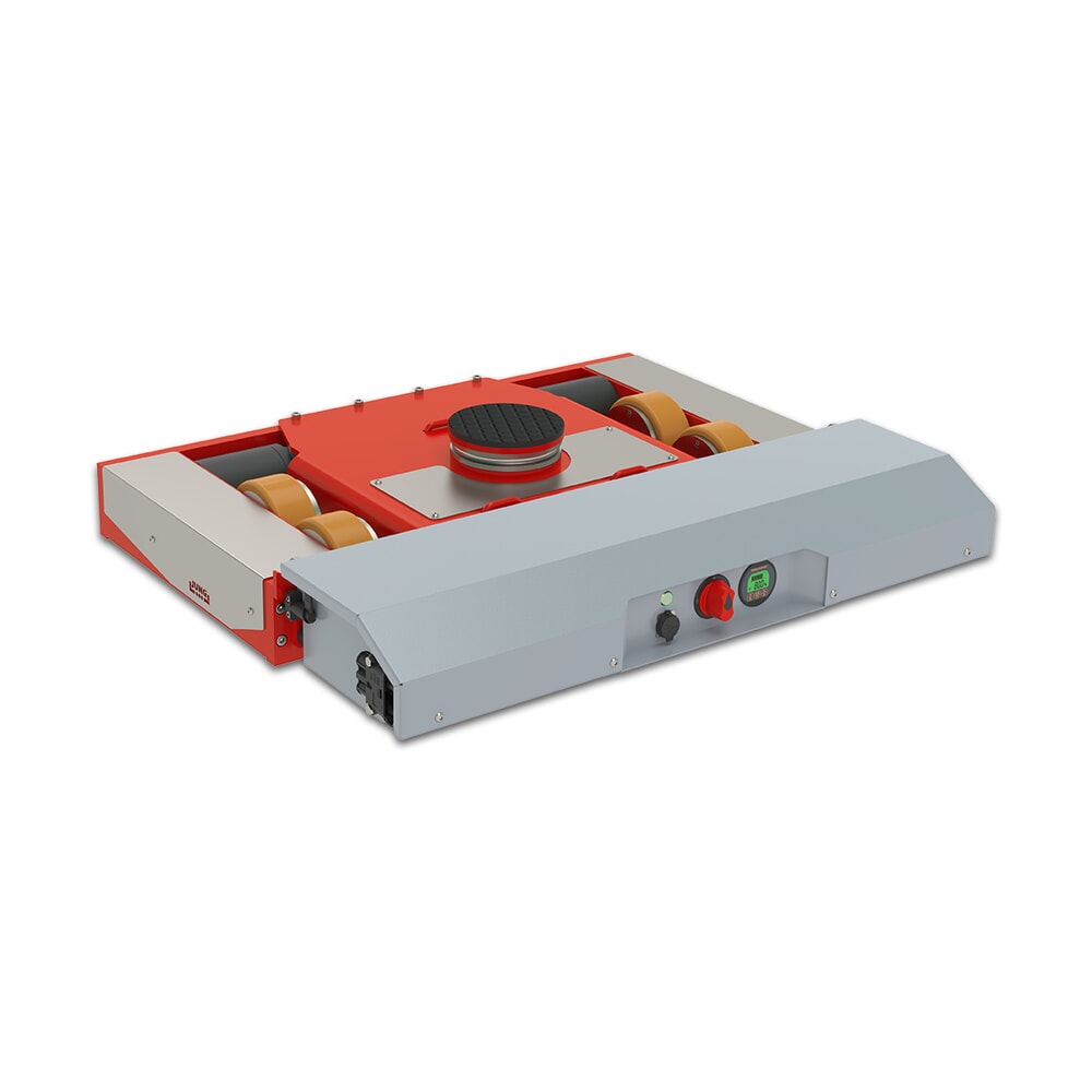 Produktabbildung: JUNG elektrisches Transportfahrwerk JLA-e, 5/12 G, lenkbar, Tragfähigkeit 5 t, Zuglast 12 t