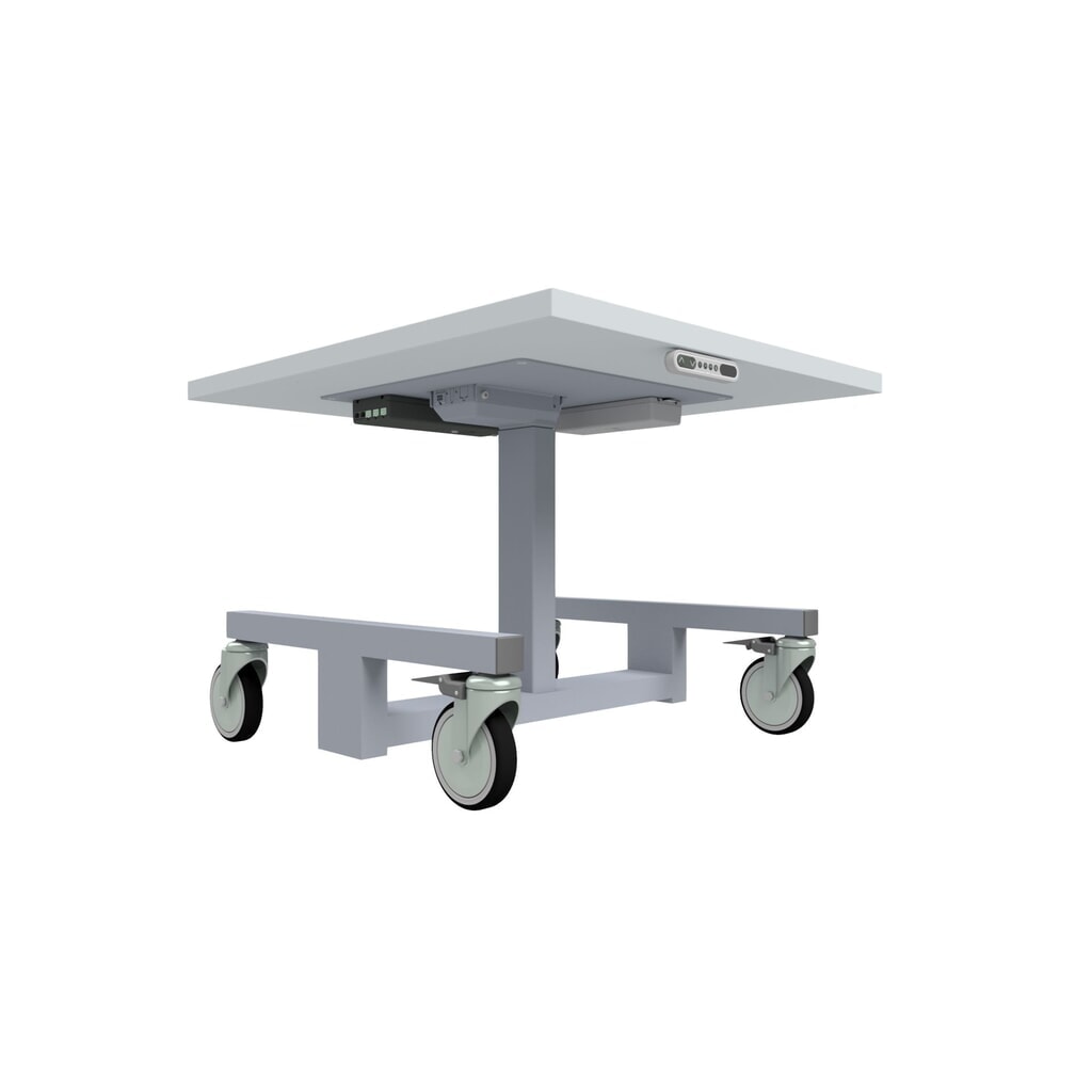Produktabbildung Nr. 2: Rocholz Höhenverstellbarer Packtisch, elektrisch, mobil, HxBxT 554–854 mm x 700 mm x 800 mm