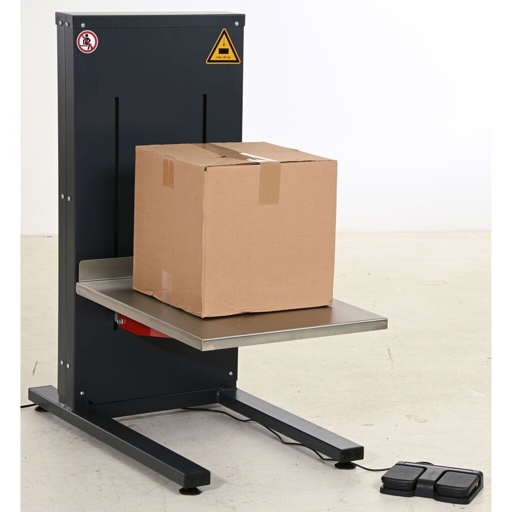 Rocholz Höhenverstellbarer Packtisch, elektrisch, stationär, HxBxT 360 - 860 mm x 450 mm x 856 mm Produktabbildung Nr. 3: Rocholz Höhenverstellbarer Packtisch, elektrisch, stationär, HxBxT 360 - 860 mm x 450 mm x 856 mm