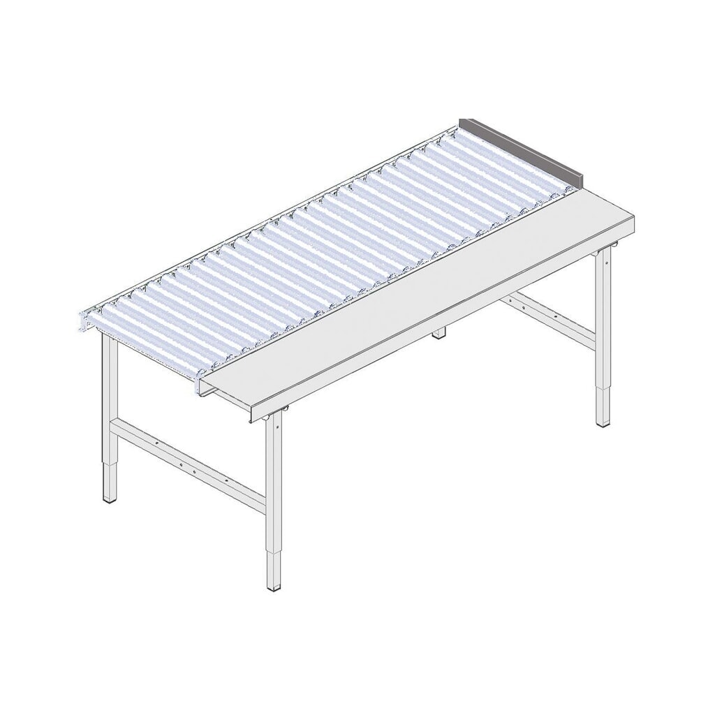 Endanschlag für Rocholz Packtisch SYSTEM 2000, HxBxT 100 mm x 600 mm x 10 mm Produktabbildung Nr. 2: Endanschlag für Rocholz Packtisch SYSTEM 2000, HxBxT 100 mm x 600 mm x 10 mm