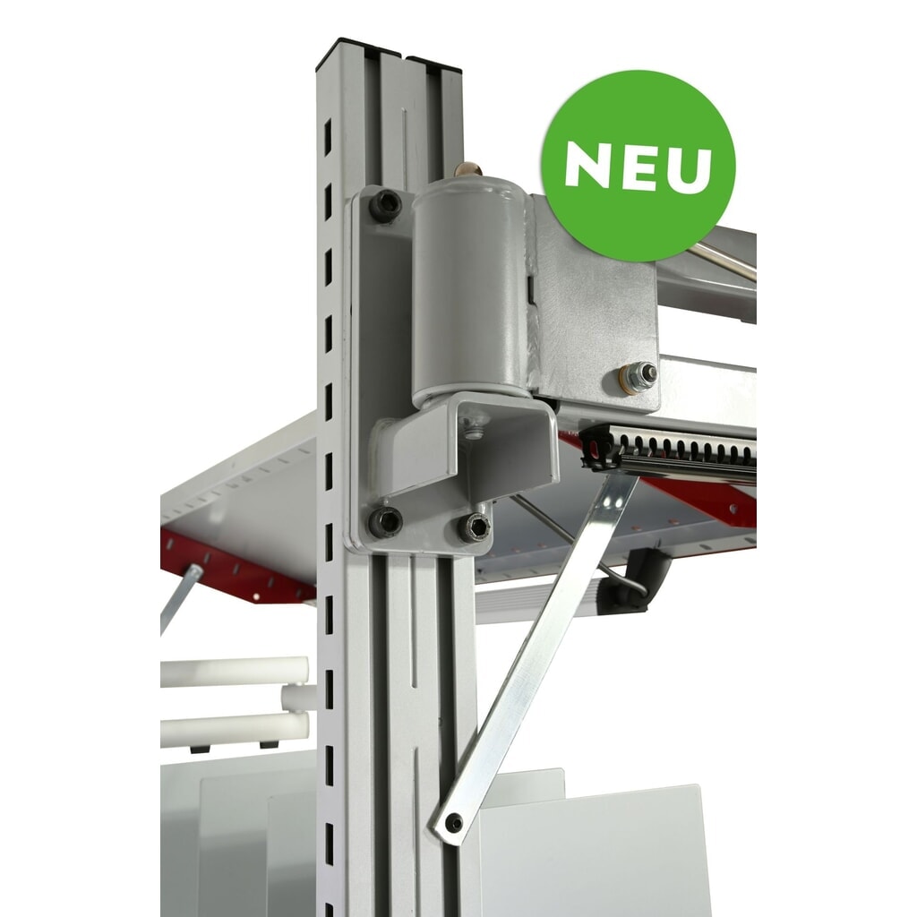 Rocholz-Profil mit Lochung, Heavy Duty, für Rocholz Packtisch SYSTEM FLEX, HxBxT 1725 mm x 40 mm x 80 mm Produktabbildung: Rocholz-Profil mit Lochung, Heavy Duty, für Rocholz Packtisch SYSTEM FLEX, HxBxT 1725 mm x 40 mm x 80 mm
