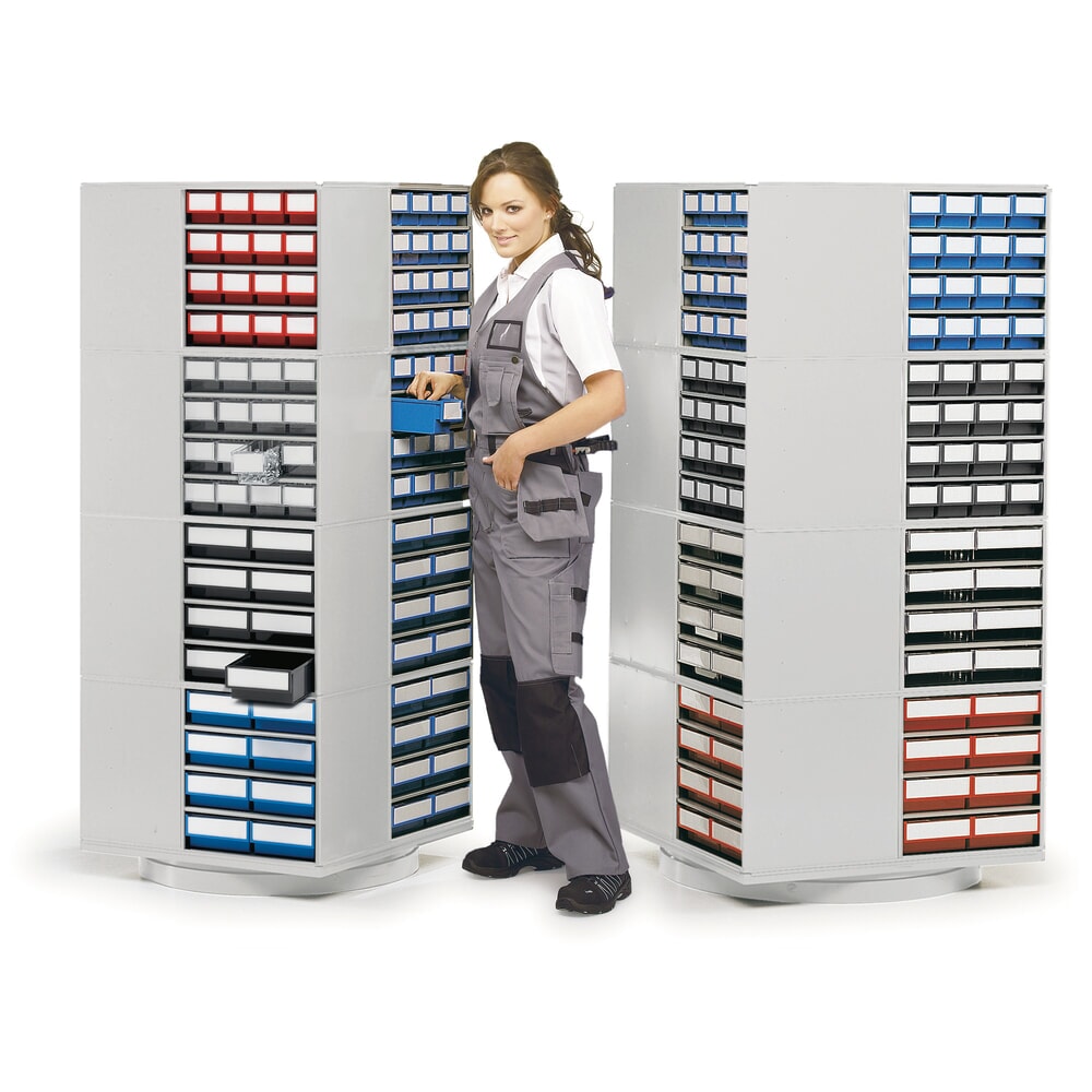 Produktabbildung Nr. 3: TRESTON Leer-Drehständer für Schubladenmagazine, HxBxT 1.680 x 700 x 700 mm
