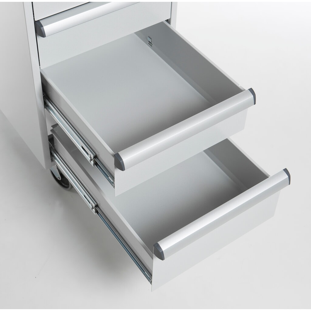 TRESTON Schubladenblock 45/56-2 Standard, ESD, HxBxT 700 x 450 x 520 mm, Schubladen: 2x 100 mm, 2x 150 mm, mit Rollen Produktabbildung Nr. 3: TRESTON Schubladenblock 45/56-2 Standard, ESD, HxBxT 700 x 450 x 520 mm, Schubladen: 2x 100 mm, 2x 150 mm, mit Rollen