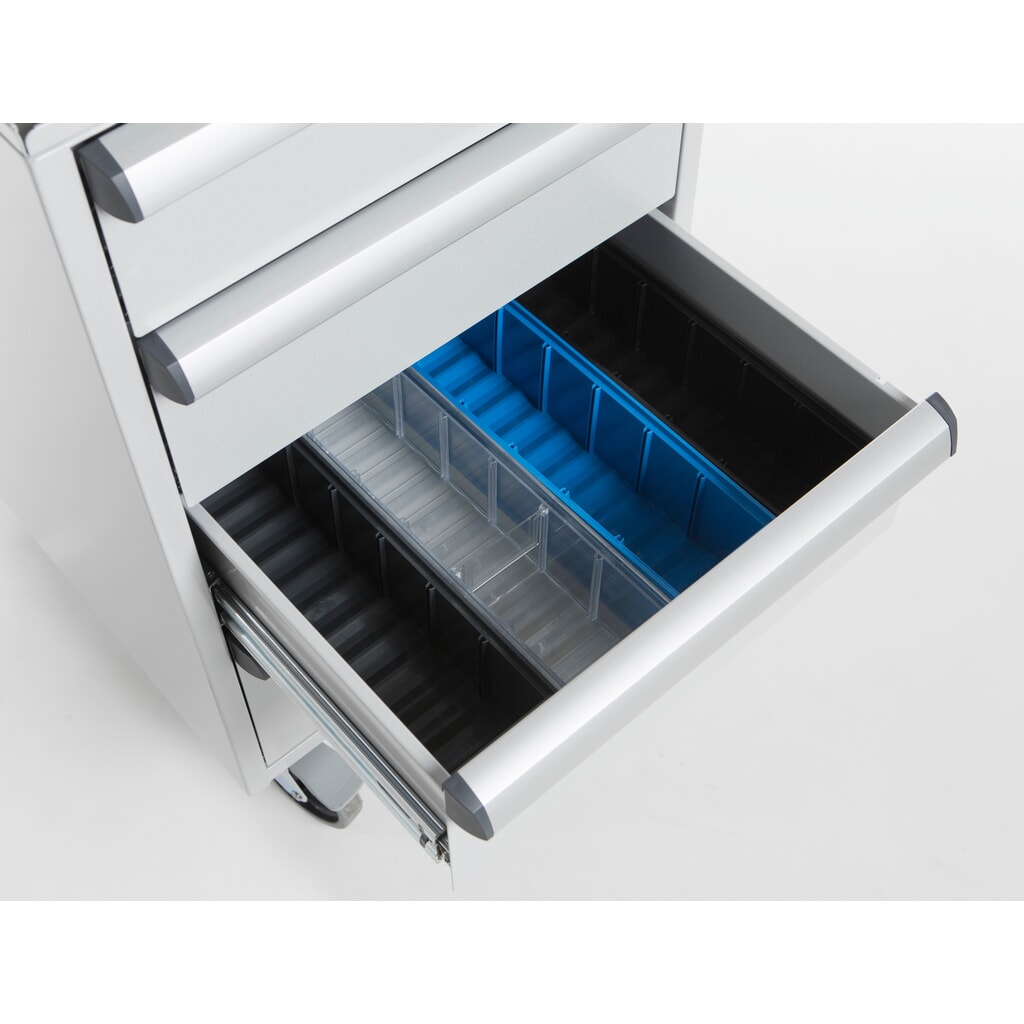 TRESTON Schubladenblock 45/56-2 Standard, ESD, HxBxT 700 x 450 x 520 mm, Schubladen: 2x 100 mm, 2x 150 mm, mit Rollen Produktabbildung Nr. 4: TRESTON Schubladenblock 45/56-2 Standard, ESD, HxBxT 700 x 450 x 520 mm, Schubladen: 2x 100 mm, 2x 150 mm, mit Rollen