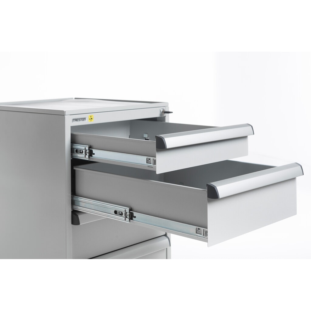 Produktabbildung Nr. 3: TRESTON Schubladenblock 45/56-3 Standard, ESD, HxBxT 560 x 450 x 520 mm, Schubladen: 3x 100 mm, 1x 200 mm
