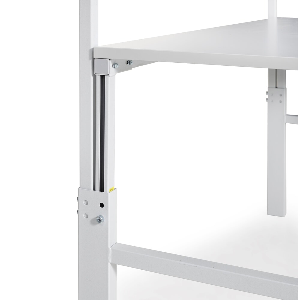 Produktabbildung Nr. 7: TRESTON Arbeitstisch mit Etagenbord, höhenverstellbar, TK 300 kg, BxT 1.800 x 700 mm