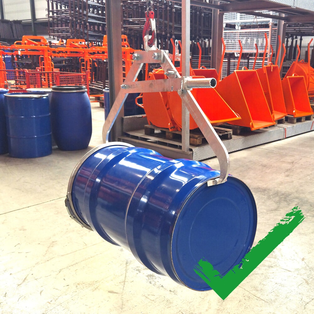 Productafbeelding nr. 3: Vatenklem Eichinger® voor kraan, 1 liggend vat, zuiver oranje