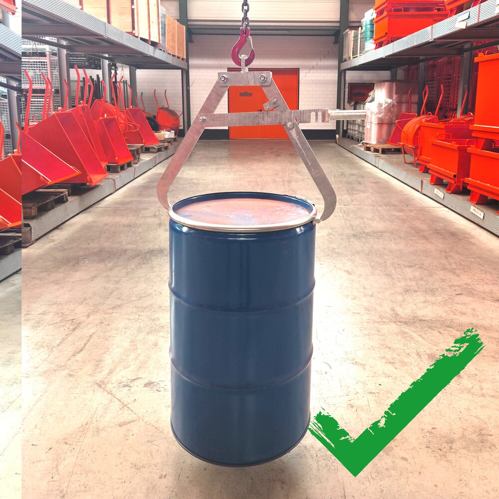 Productafbeelding nr. 5: Vatenklem Eichinger® voor kraan, 1 liggend vat, zuiver oranje