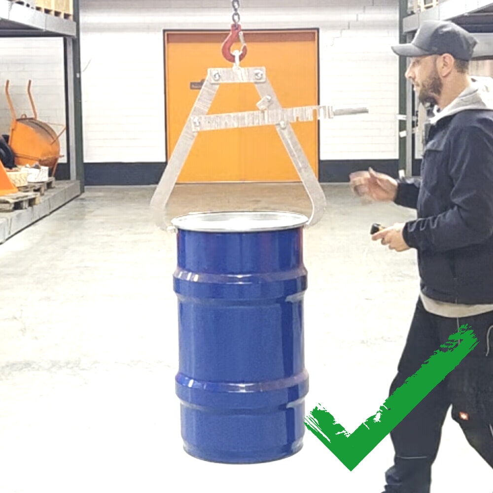 Productafbeelding nr. 6: Vatenklem Eichinger® voor kraan, 1 liggend vat, zuiver oranje