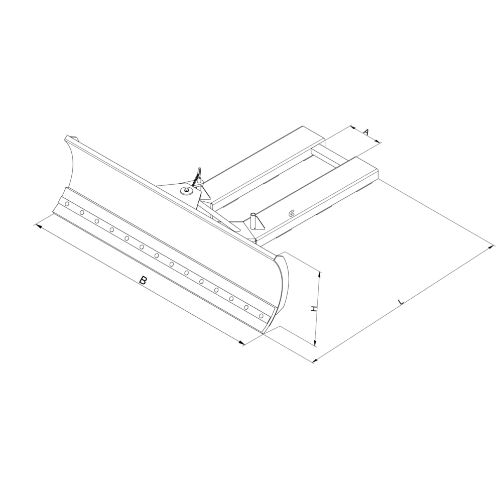 Produktabbildung Nr. 6: Eichinger® Schneeschieber, Schildbreite 1500 mm,  reinorange, stahl