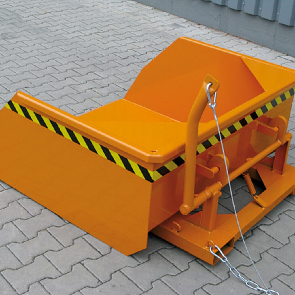 Eichinger® Schaufel mit Staplergabel-Durchschub, 1500 kg, 300 Liter reinorange Produktabbildung Nr. 3: Eichinger® Schaufel mit Staplergabel-Durchschub, 1500 kg, 300 Liter reinorange