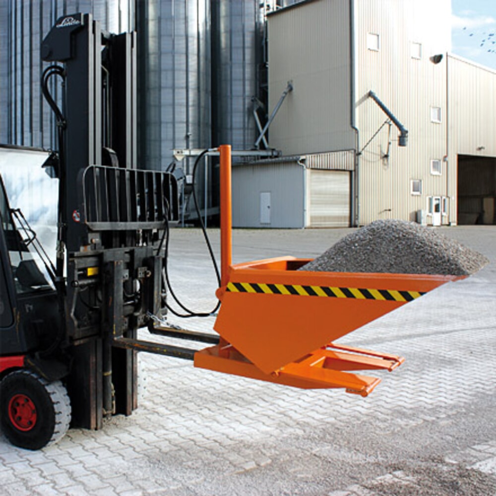 N° de l'image du produit 4 : Eichinger® Pelle godet avec basculement hydraulique, 1 000 kg, 500 litres, orangé pur