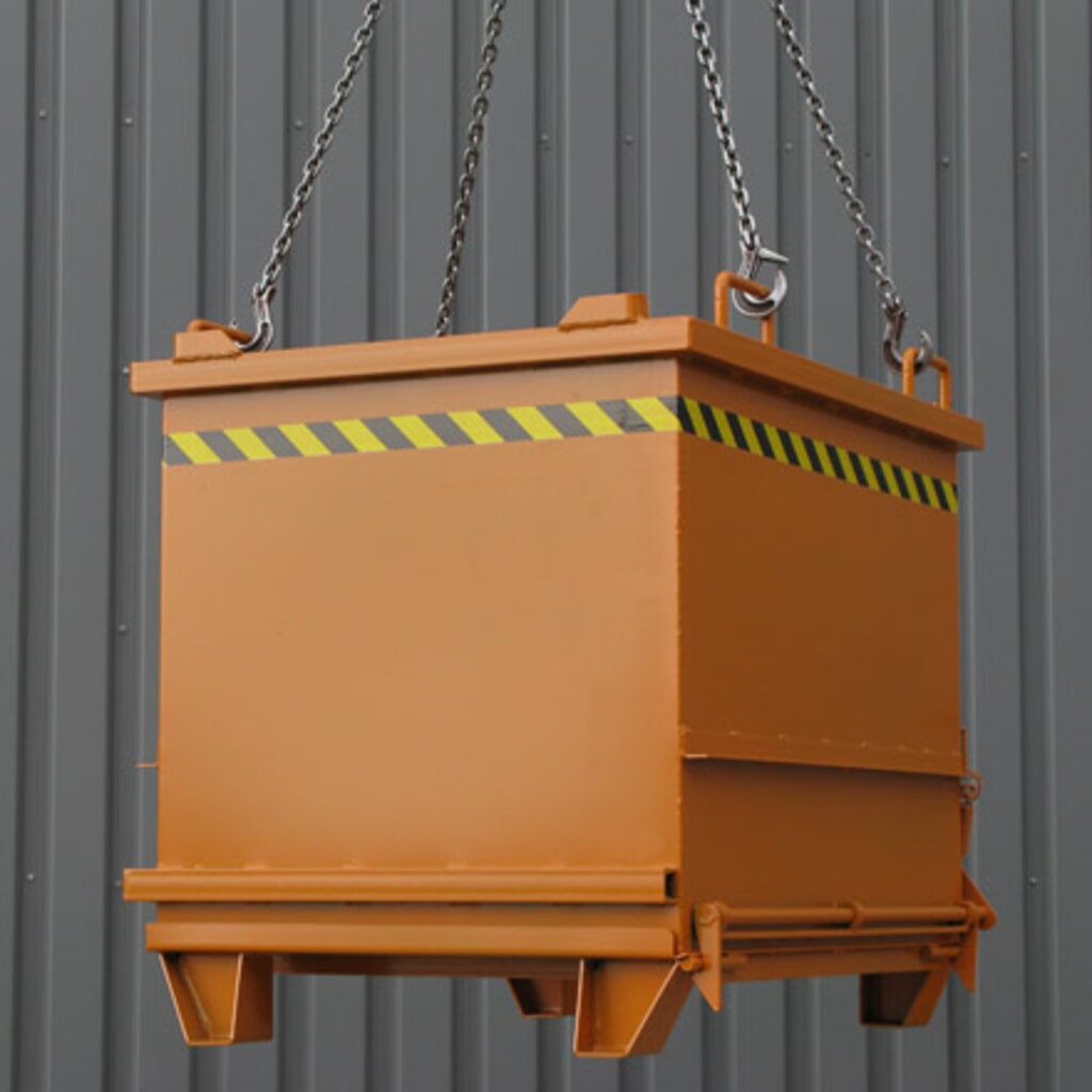 Eichinger® Baustoff-Container mit Klappboden, 1000 kg, 300 Liter anthrazitgrau Produktabbildung Nr. 4: Eichinger® Baustoff-Container mit Klappboden, 1000 kg, 300 Liter anthrazitgrau