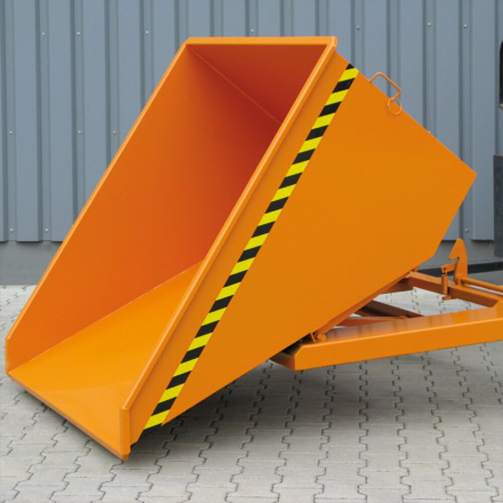 N° de l'image du produit 3 : Benne basculante Eichinger® hauteur de construction faible, 1 000 kg, 300 litres, orangé pur