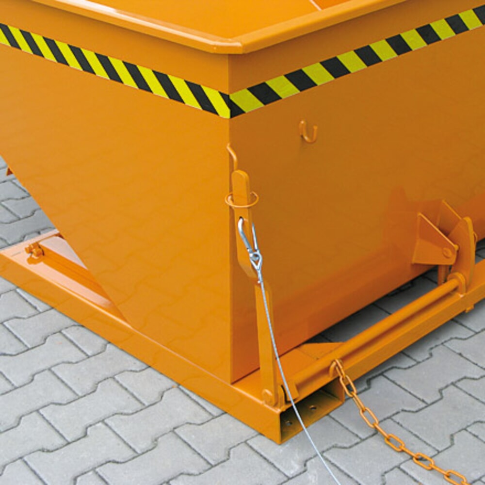 N° de l'image du produit 5 : Benne basculante Eichinger® hauteur de construction faible, 1 000 kg, 300 litres, orangé pur