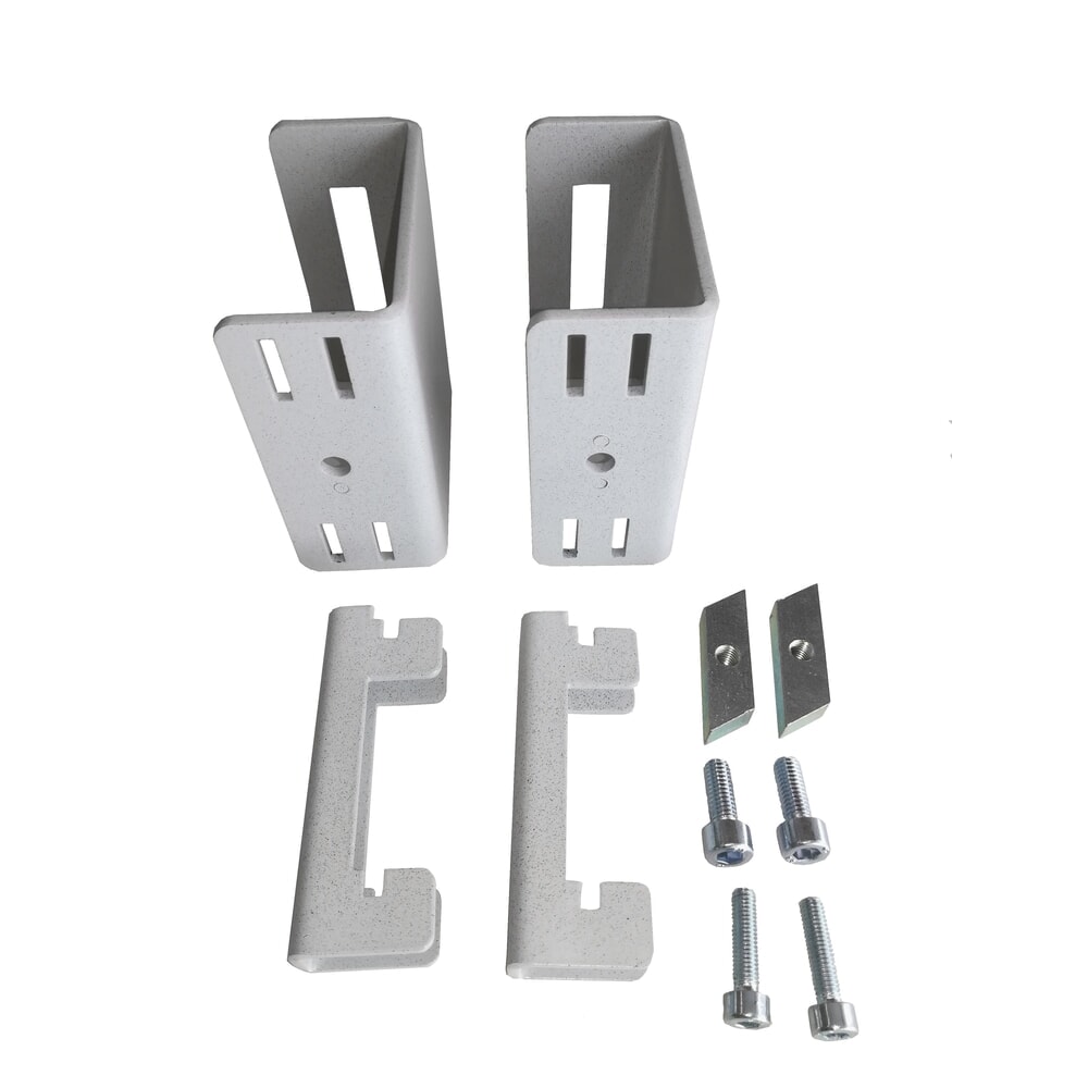 Illustration du produit: Kit d'adaptation TRESTON pour bras pivotants sur montants perforés et profilés de montage en C