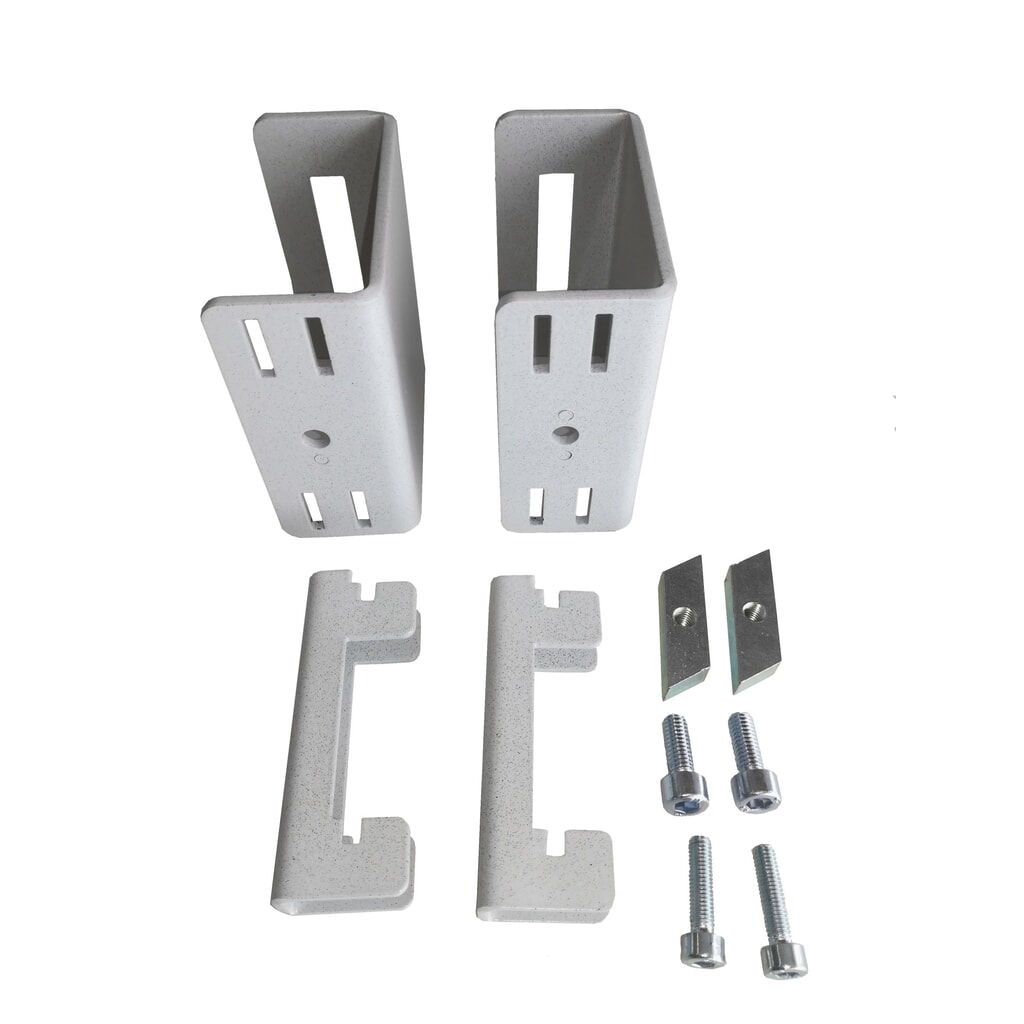 Produktabbildung: TRESTON Adapter-Set für Schwenkarme an Rasterrohren und C-Aufbauprofilen