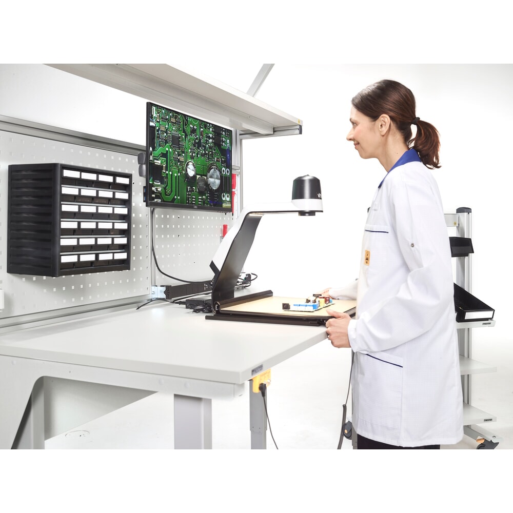 N° de l'image du produit 3 : Système de rangement pour petites pièces TRESTON, ESD, 12 tiroirs, dimensions du cadre HxlxP 290 x 310 x 180 mm