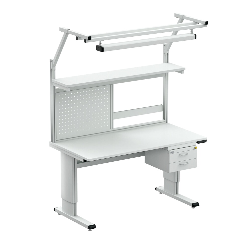 Productafbeelding nr. 3: Werktafel TRESTON WB, ESD, elektrisch in hoogte verstelbaar, bxd 1.500 x 800 mm, met kabelgoot