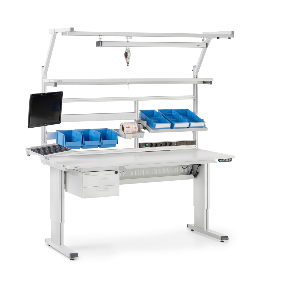 N° de l'image du produit 4 : Bras pivotant AKV pour table de travail TRESTON WB, ESD, lxP 460 x 210 mm