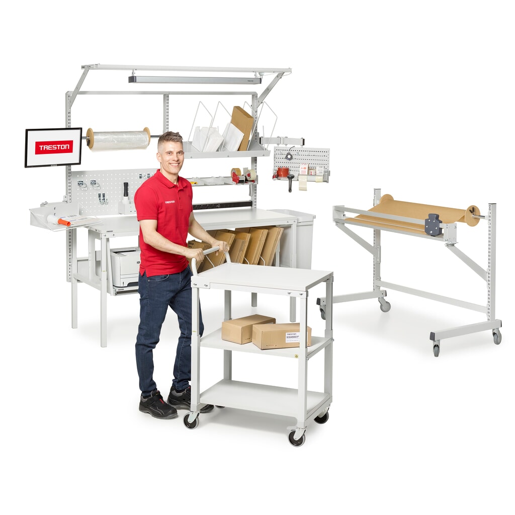 Produktabbildung Nr. 4: TRESTON Tischwagen, TK 150 kg, BxT 700 x 500 mm
