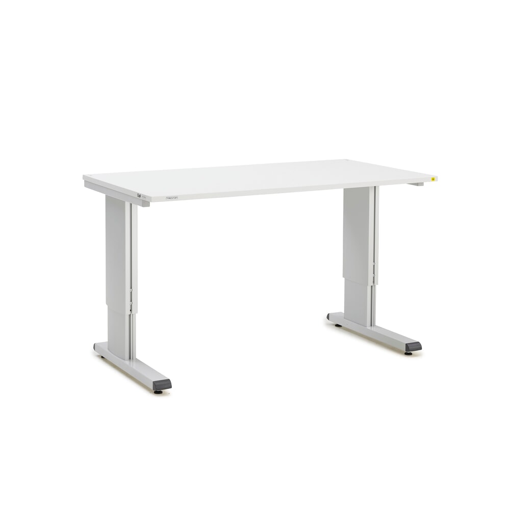 N° de l'image du produit 1 : Table de travail TRESTON WB, ESD, réglable en hauteur manuellement, lxP 1 500 x 800 mm