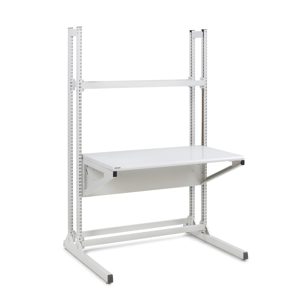 TRESTON Arbeitstisch Quick Edge, manuell höhenverstellbar, BxT 1.150 x 700 mm Produktabbildung: TRESTON Arbeitstisch Quick Edge, manuell höhenverstellbar, BxT 1.150 x 700 mm