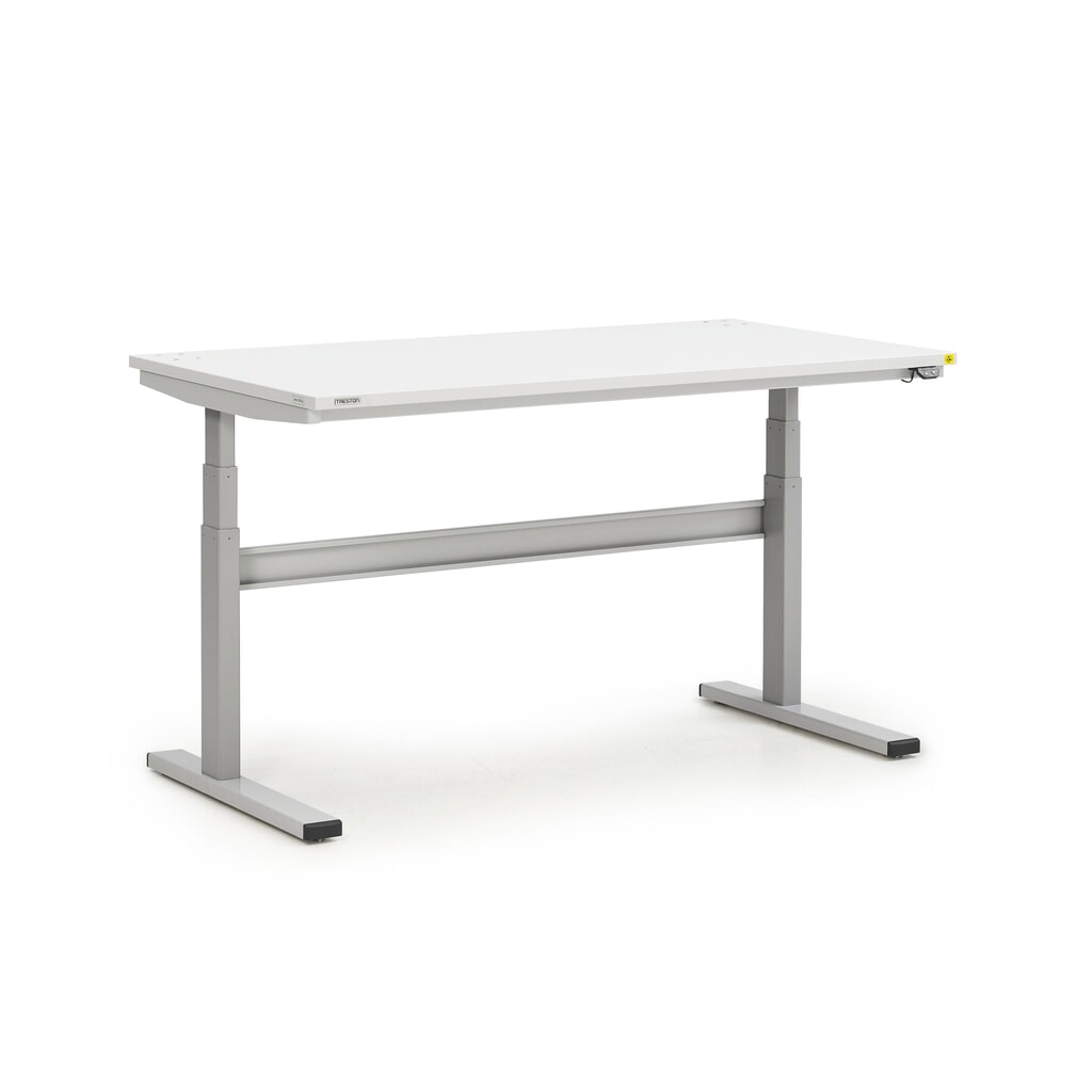 TRESTON TED-Arbeitstisch, ESD, elektrisch höhenverstellbar, HxBxT 630-1.270 x 1.500 x 800 mm Produktabbildung: TRESTON TED-Arbeitstisch, ESD, elektrisch höhenverstellbar, HxBxT 630-1.270 x 1.500 x 800 mm