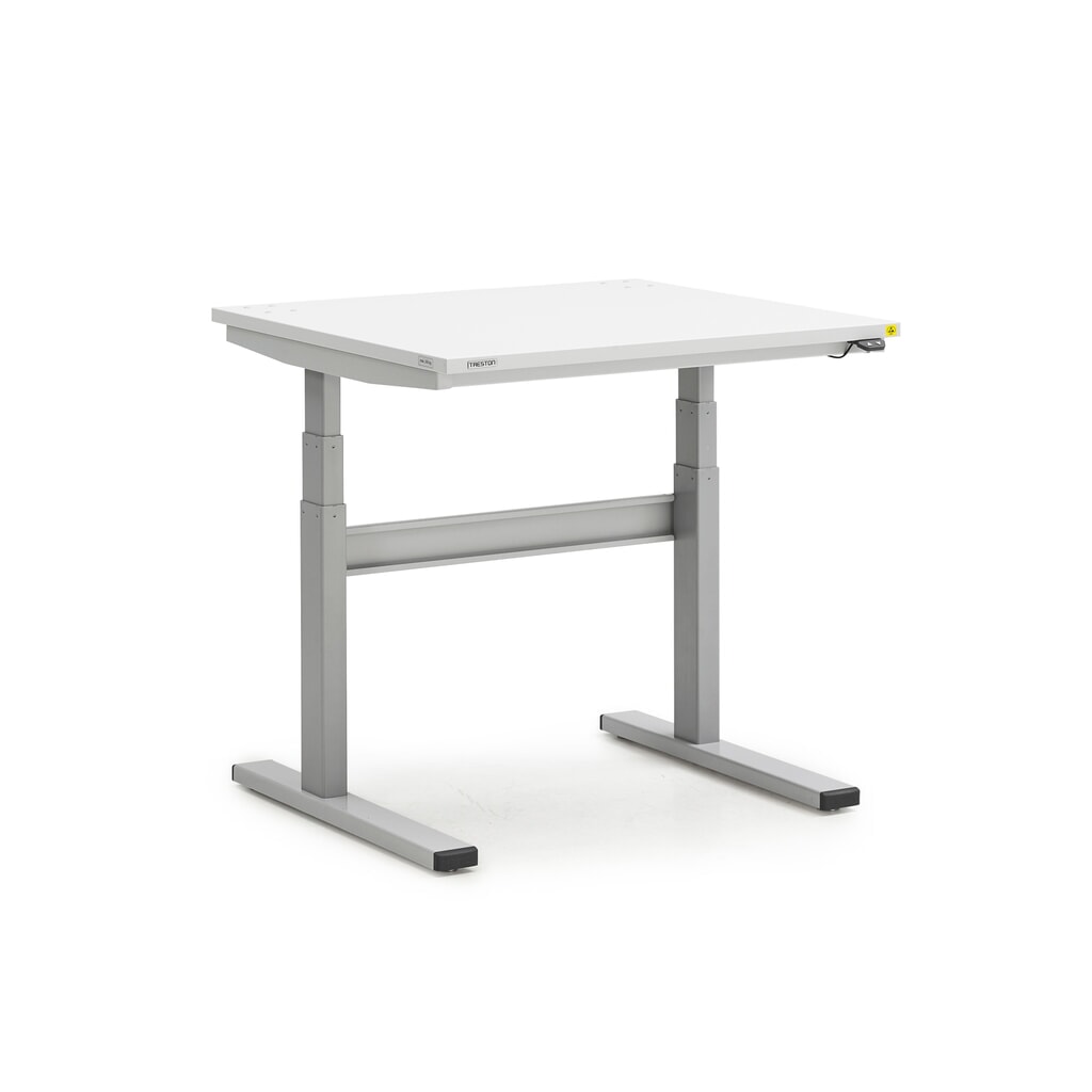 TRESTON TED-Arbeitstisch, ESD, elektrisch höhenverstellbar, HxBxT 630-1.270 x 900 x 800 mm Produktabbildung: TRESTON TED-Arbeitstisch, ESD, elektrisch höhenverstellbar, HxBxT 630-1.270 x 900 x 800 mm