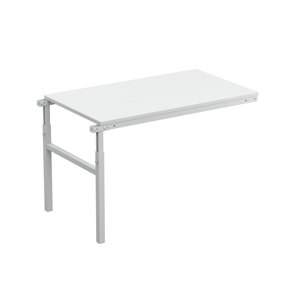 Anbautisch für TRESTON Arbeitsplatzsystem, höhenverstellbar, TK 150 kg, BxT 1.000 x 700 mm Produktabbildung: Anbautisch für TRESTON Arbeitsplatzsystem, höhenverstellbar, TK 150 kg, BxT 1.000 x 700 mm