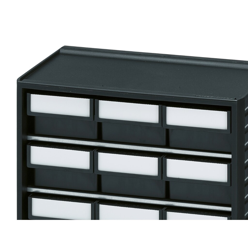 TRESTON Kleinteilemagazin, ESD, 12 Schubladen, Rahmenmaße HxBxT 290 x 310 x 180 mm Produktabbildung Nr. 4: TRESTON Kleinteilemagazin, ESD, 12 Schubladen, Rahmenmaße HxBxT 290 x 310 x 180 mm