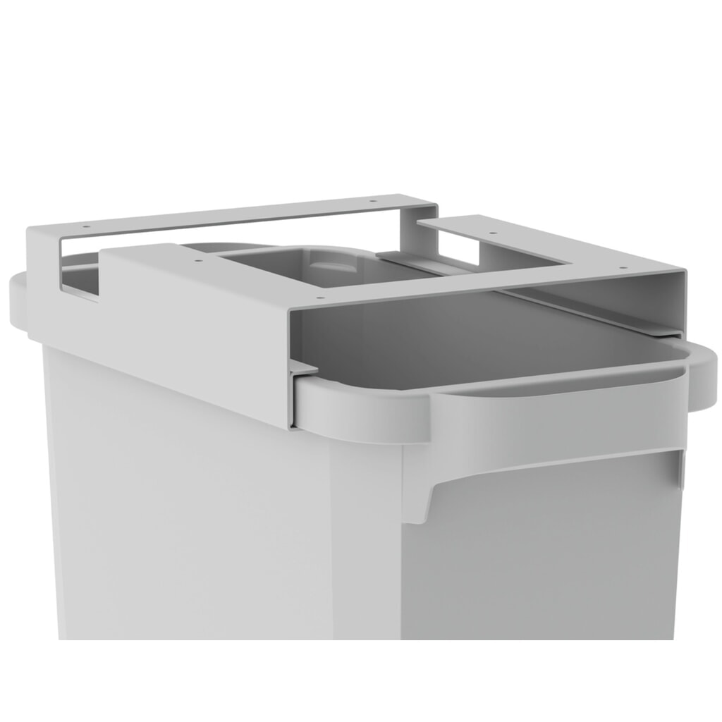 TRESTON Abfallbehälter PRMB inklusive Stahlhalterungen, 60 l, HxBxT 650 x 286 x 570 mm, ausziehbar Produktabbildung Nr. 4: TRESTON Abfallbehälter PRMB inklusive Stahlhalterungen, 60 l, HxBxT 650 x 286 x 570 mm, ausziehbar