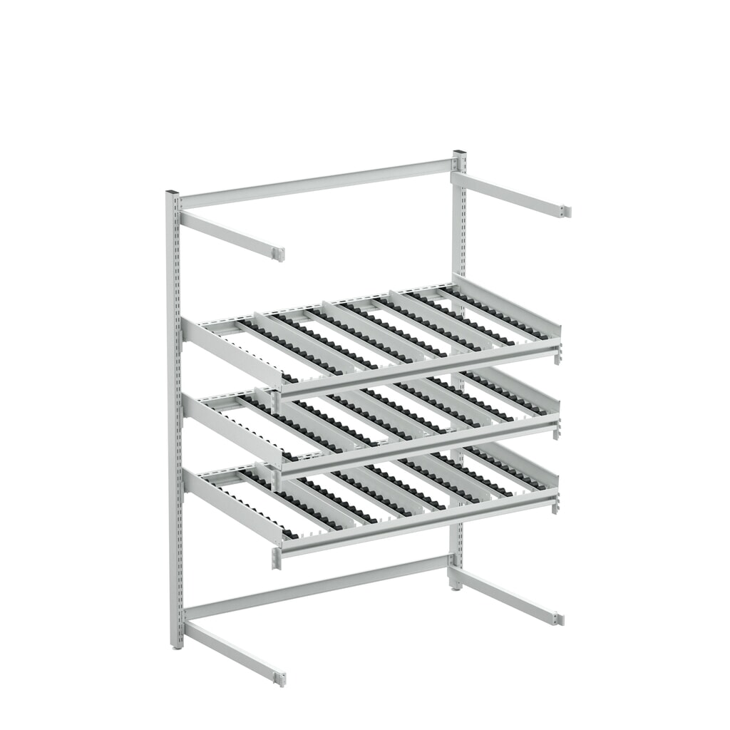 Produktabbildung: Hinteres Verlängerungsgestell für TRESTON Bereitstellregal FIFO, ESD, HxBxT 1.860 x 1.385 x 735 mm