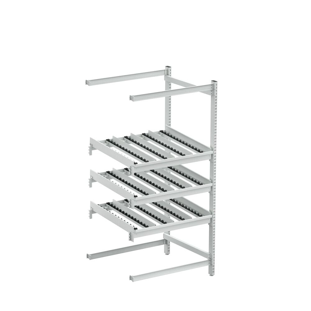 Produktabbildung: Seitliches Verlängerungsgestell für TRESTON Bereitstellregal FIFO, ESD, HxBxT 1.860 x 933 x 805 mm