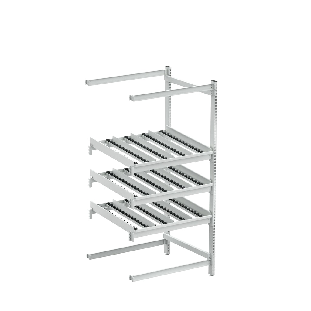 Produktabbildung: Seitliches Verlängerungsgestell für TRESTON Bereitstellregal FIFO, ESD, HxBxT 1.860 x 933 x 805 mm