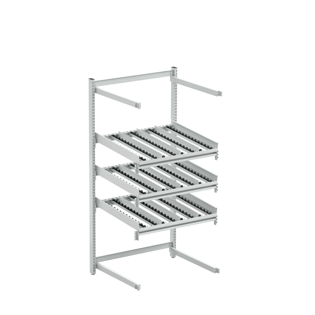 Hinteres Verlängerungsgestell für TRESTON Bereitstellregal FIFO, ESD, HxBxT 1.860 x 933 x 735 mm Produktabbildung: Hinteres Verlängerungsgestell für TRESTON Bereitstellregal FIFO, ESD, HxBxT 1.860 x 933 x 735 mm