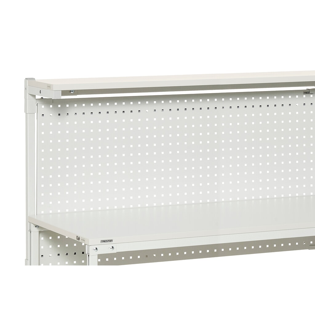 Lochplatte für TRESTON ergonomische Arbeitsplatzsysteme, für Breite 1.200 mm Produktabbildung Nr. 3: Lochplatte für TRESTON ergonomische Arbeitsplatzsysteme, für Breite 1.200 mm