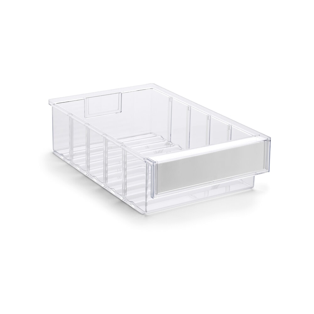 Imagen del producto: Caja de almacenamiento visible TRESTON hecha de poliestireno, incluye Etiquetas, HxAxF 82 x 186 x 300 mm