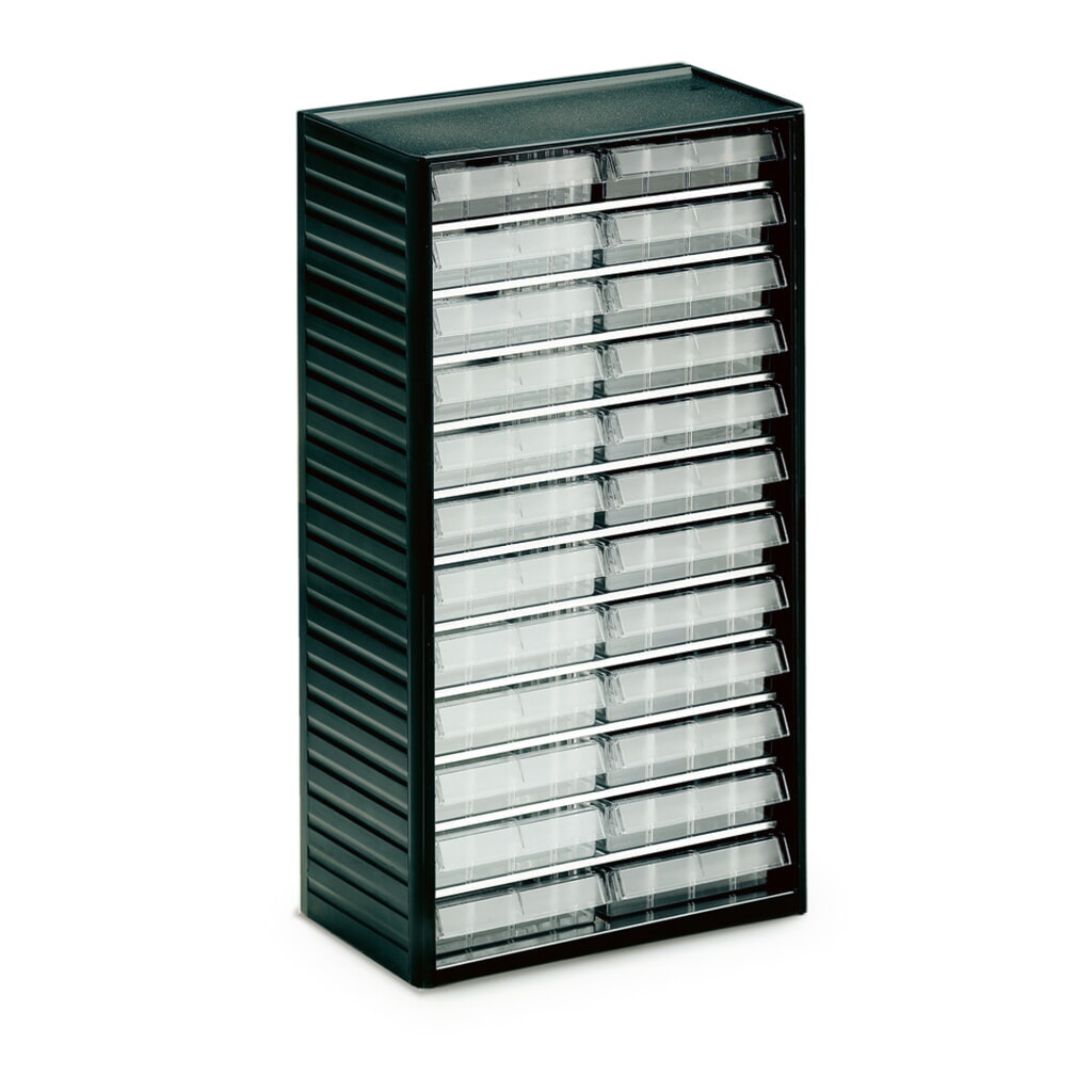TRESTON Kleinteilemagazin Premium, Höhe 550 mm, 24 Schubladen Breite 138 mm Produktabbildung: TRESTON Kleinteilemagazin Premium, Höhe 550 mm, 24 Schubladen Breite 138 mm