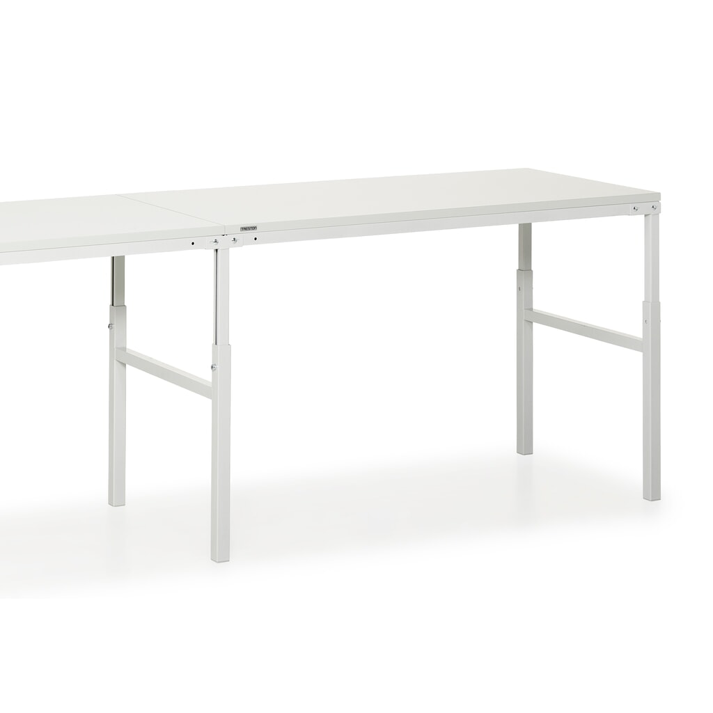 Anbautisch für TRESTON Arbeitsplatzsystem, höhenverstellbar, TK 150 kg, BxT 1.800 x 700 mm Produktabbildung Nr. 3: Anbautisch für TRESTON Arbeitsplatzsystem, höhenverstellbar, TK 150 kg, BxT 1.800 x 700 mm